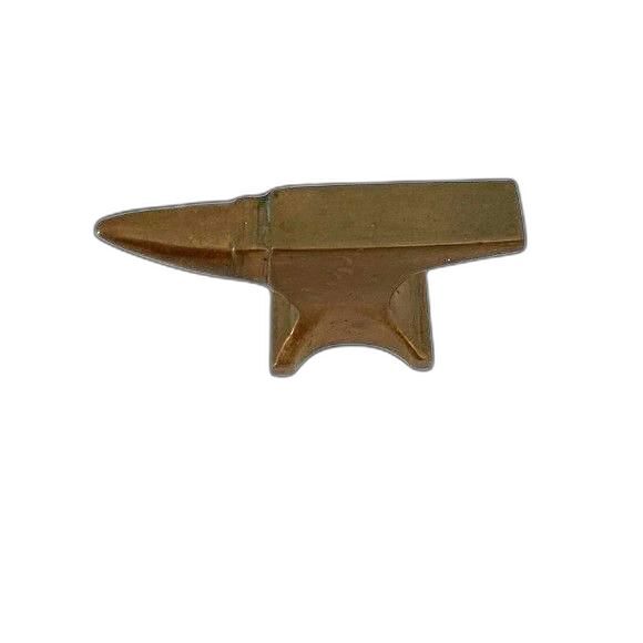 Vintage Antique Small Tiny Mini Miniature Brass Bronze Anvil Blacksmith Forge - Picture 2 of 4